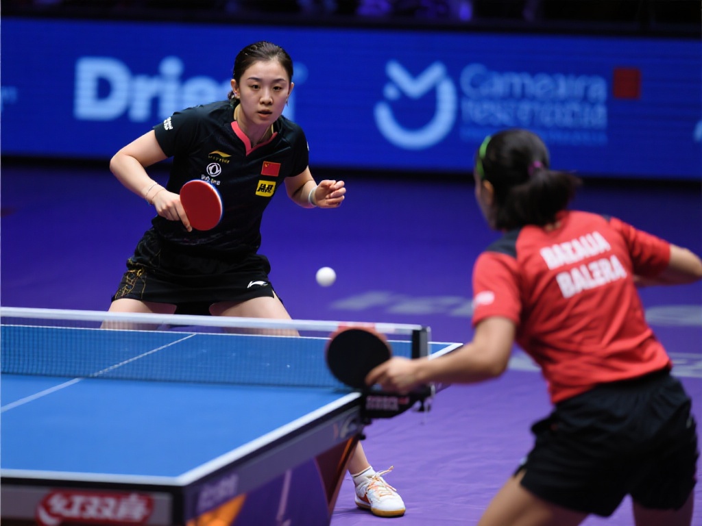 世乒联冠军赛仁川站:钱天一激战巴特拉精彩集锦 双方的技术对抗不仅仅局限于身体层面,更体