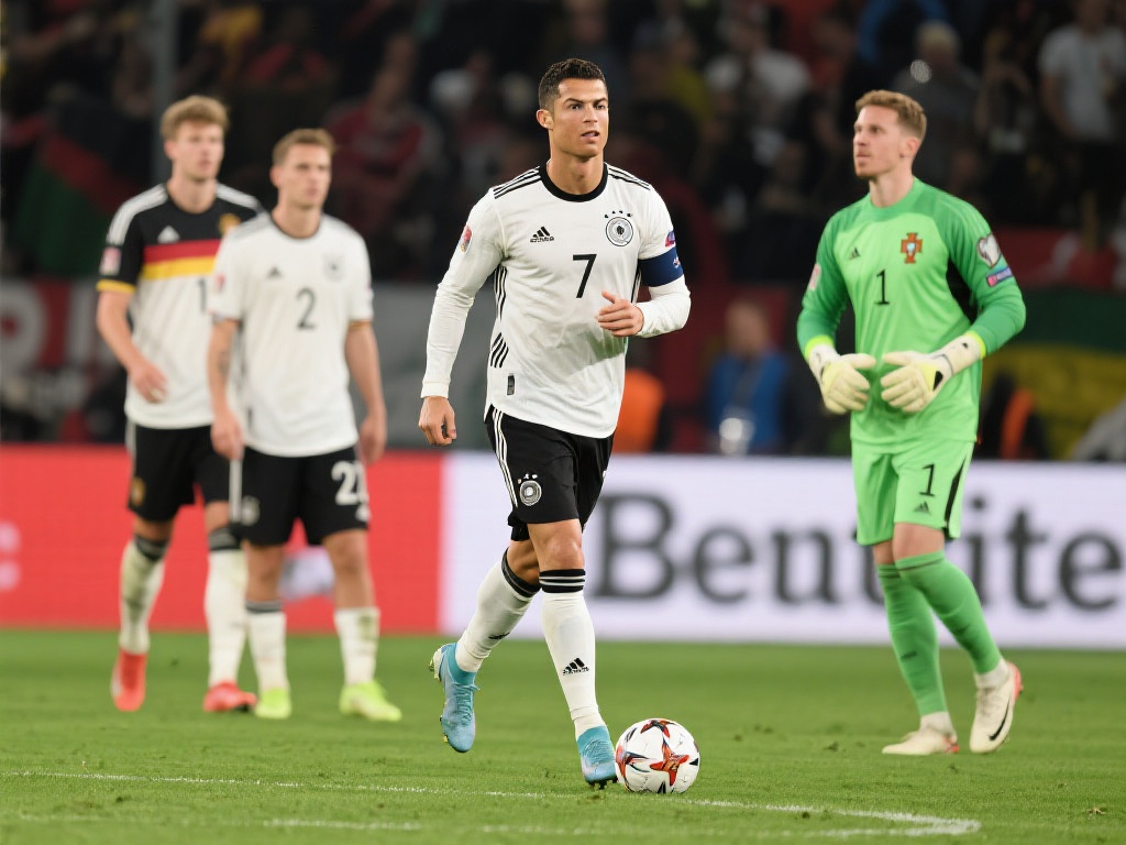 在一场备受关注的德国与葡萄牙足球对决中，